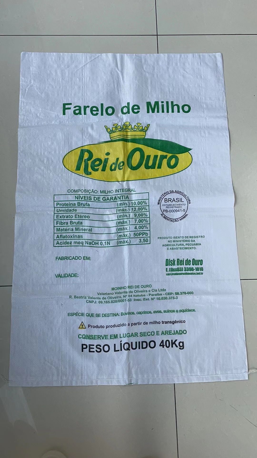 Rice Bag 25kg 50kg Bags Poly PP Woven Sacks for Chemical Fertilizer